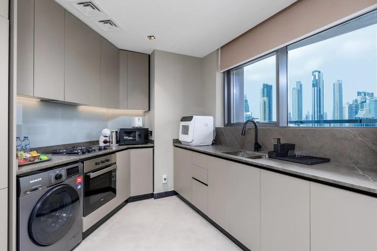 Апартаменты Waves - Elegant Waterfront Living In Dubai'S Business Bay ОАЭ